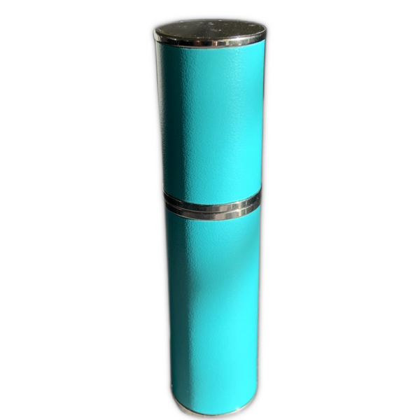 TRAVEL/PURSE PERFUME ATOMIZER: LACQUERED, TURQUOISE