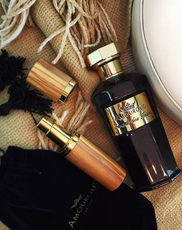 TRAVEL/PURSE PERFUME ATOMIZER WOOD : OLIVE TREE