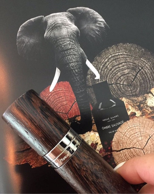 TRAVEL/PURSE PERFUME ATOMIZER WOOD: WENGE WOOD