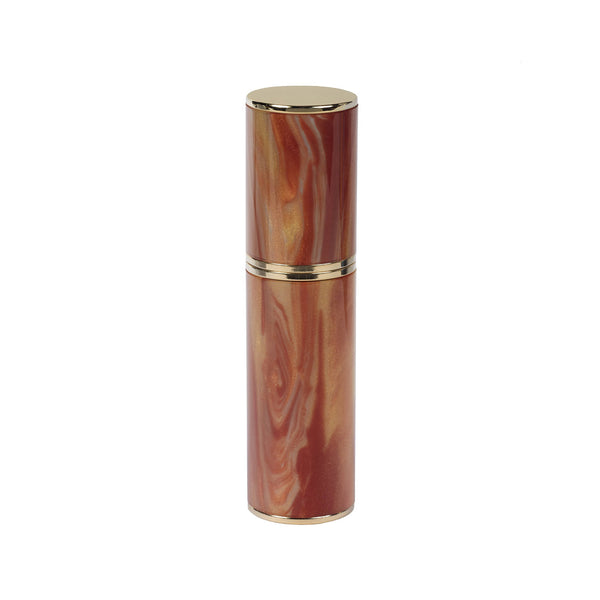 TRAVEL/PURSE PERFUME ATOMIZER: ACRYLIC RESIN, AMBER WITH SHADES