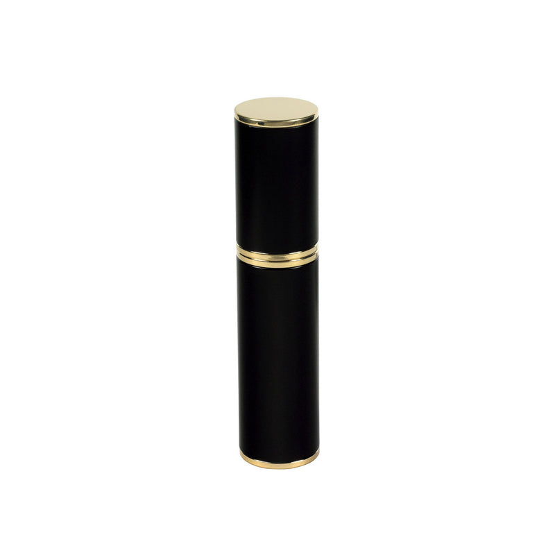 TRAVEL/PURSE PERFUME ATOMIZER: LACQUERED, BLACK